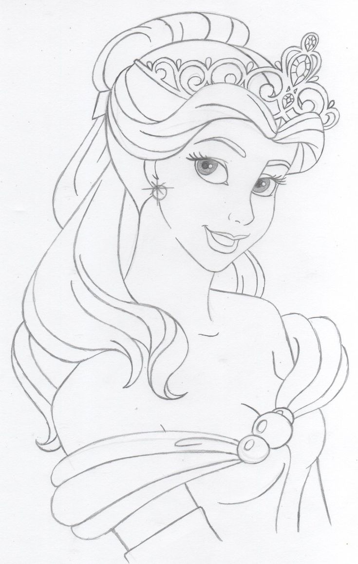 Elegant Belle Coloring Pages Printable 21