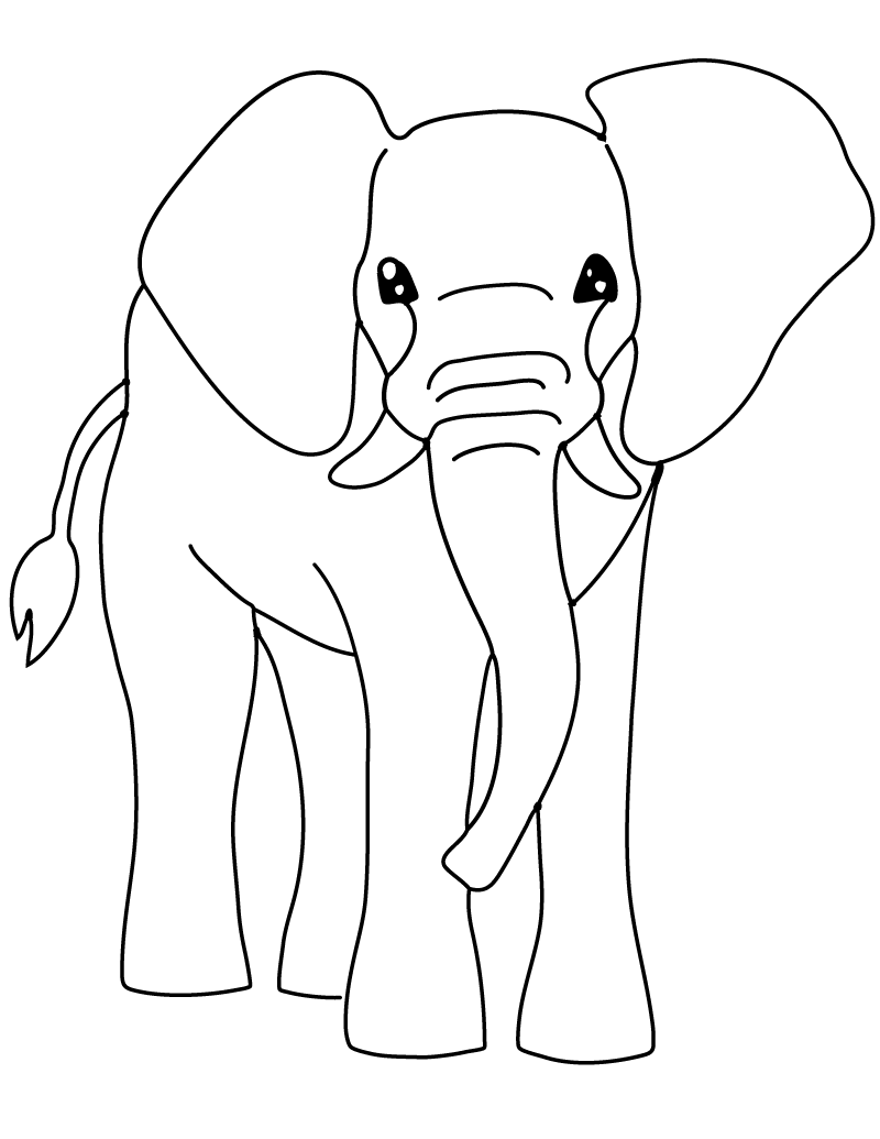 elephant coloring pages printable jpg