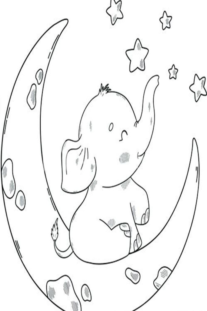 Elephant Coloring Pages Printable 11