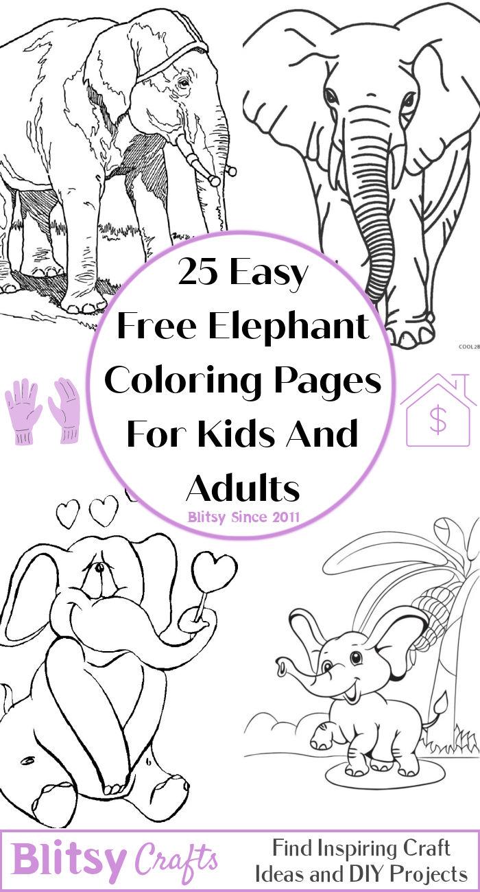 Elephant Coloring Pages Printable 16