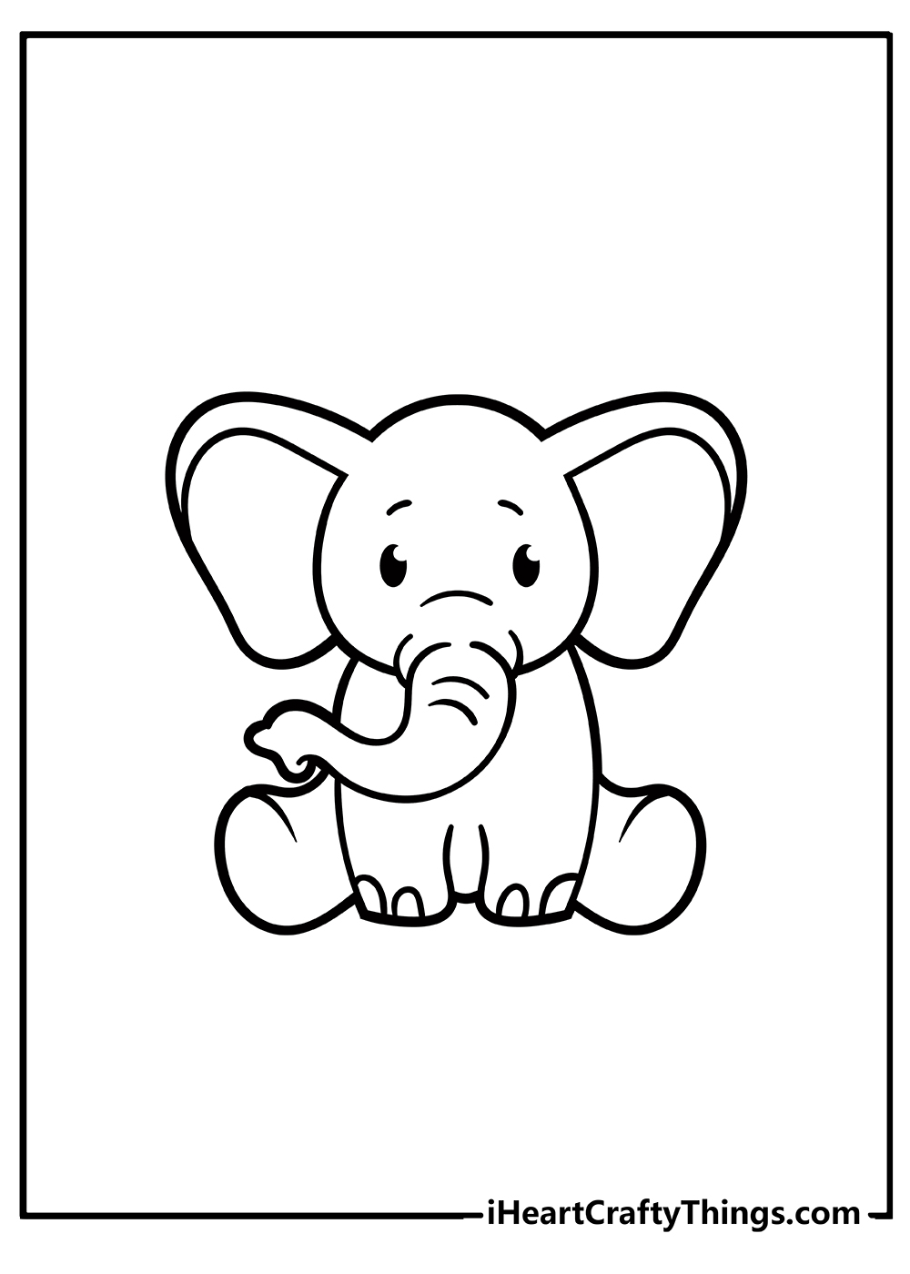 Elephant Coloring Pages Printable 29