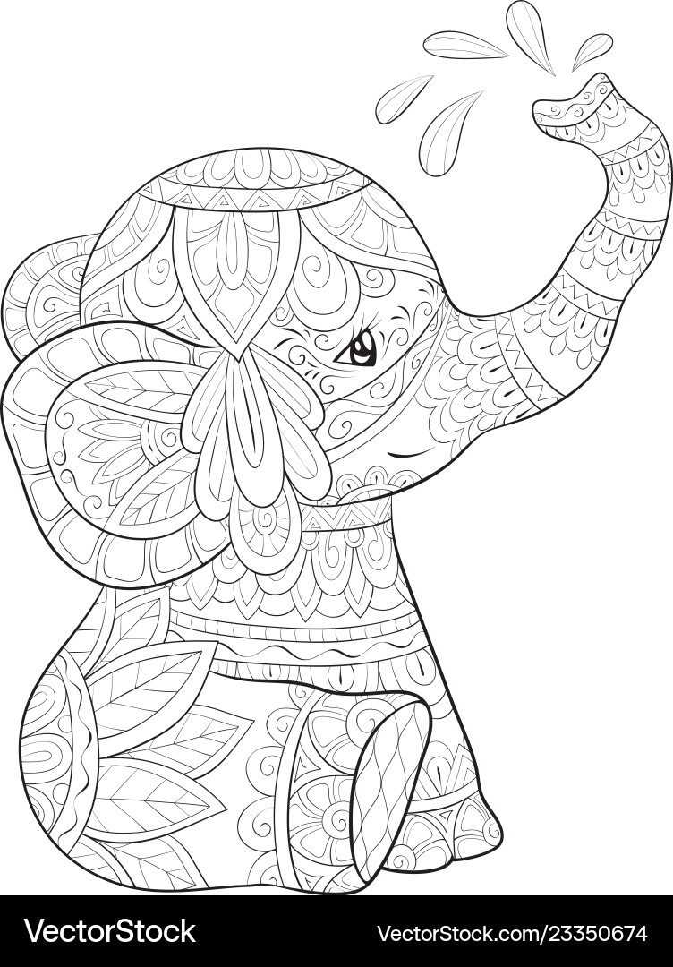 Elephant Coloring Pages Printable 30