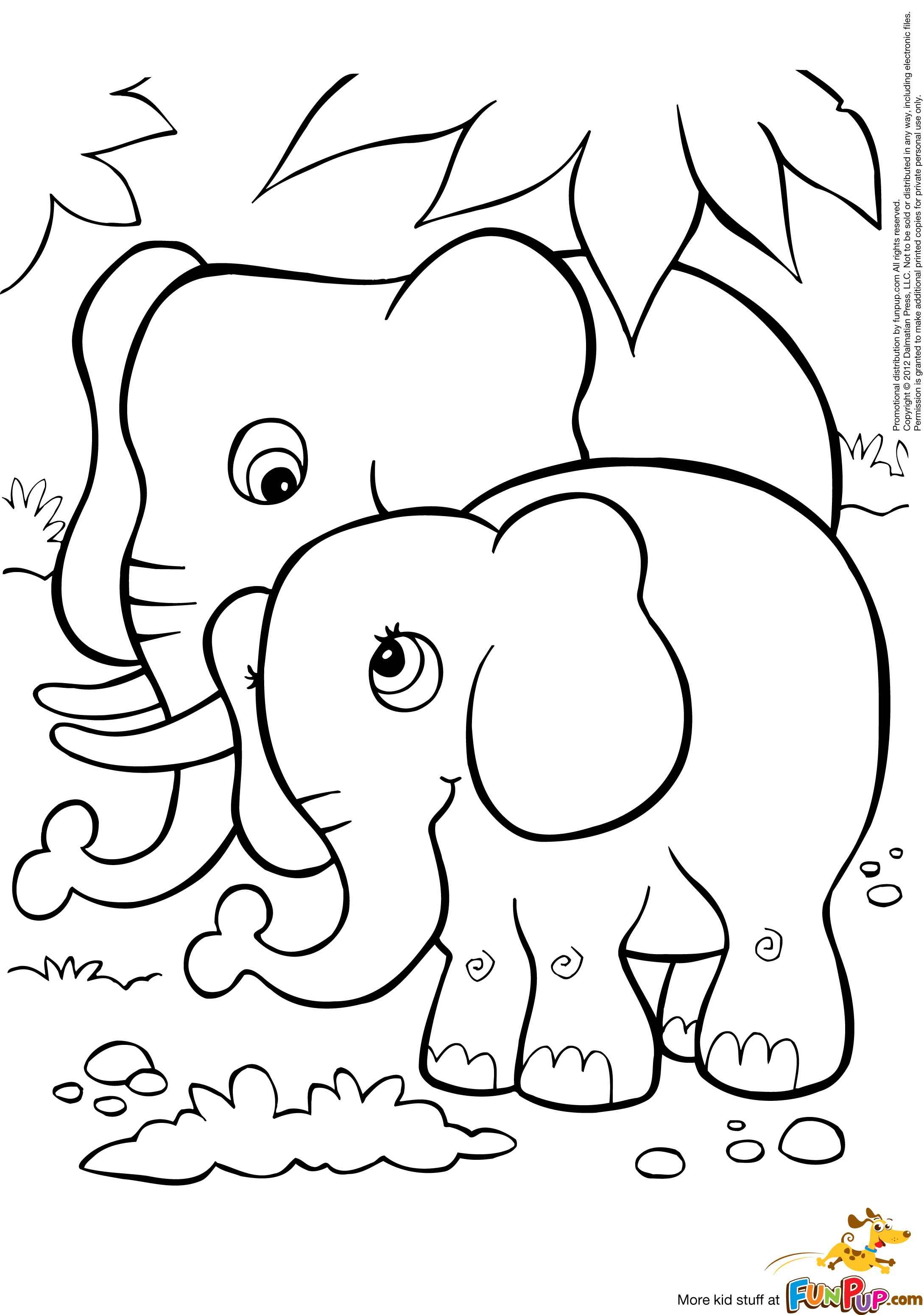 elephant coloring pages printable jpg