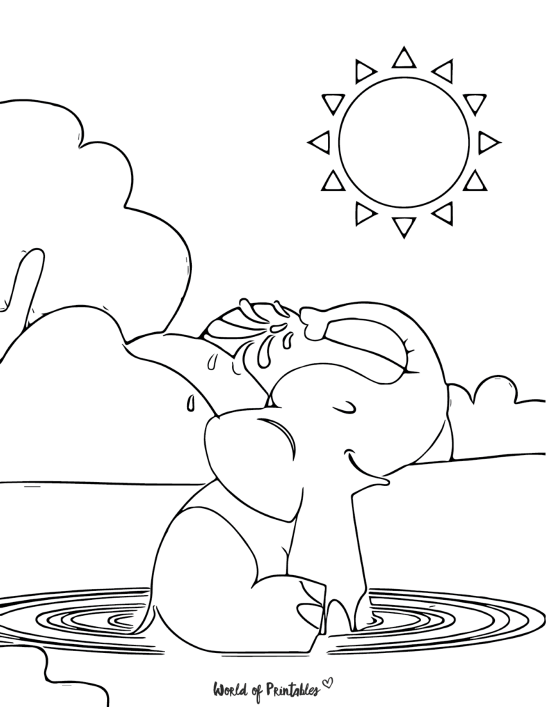 elephant coloring pages printable jpg