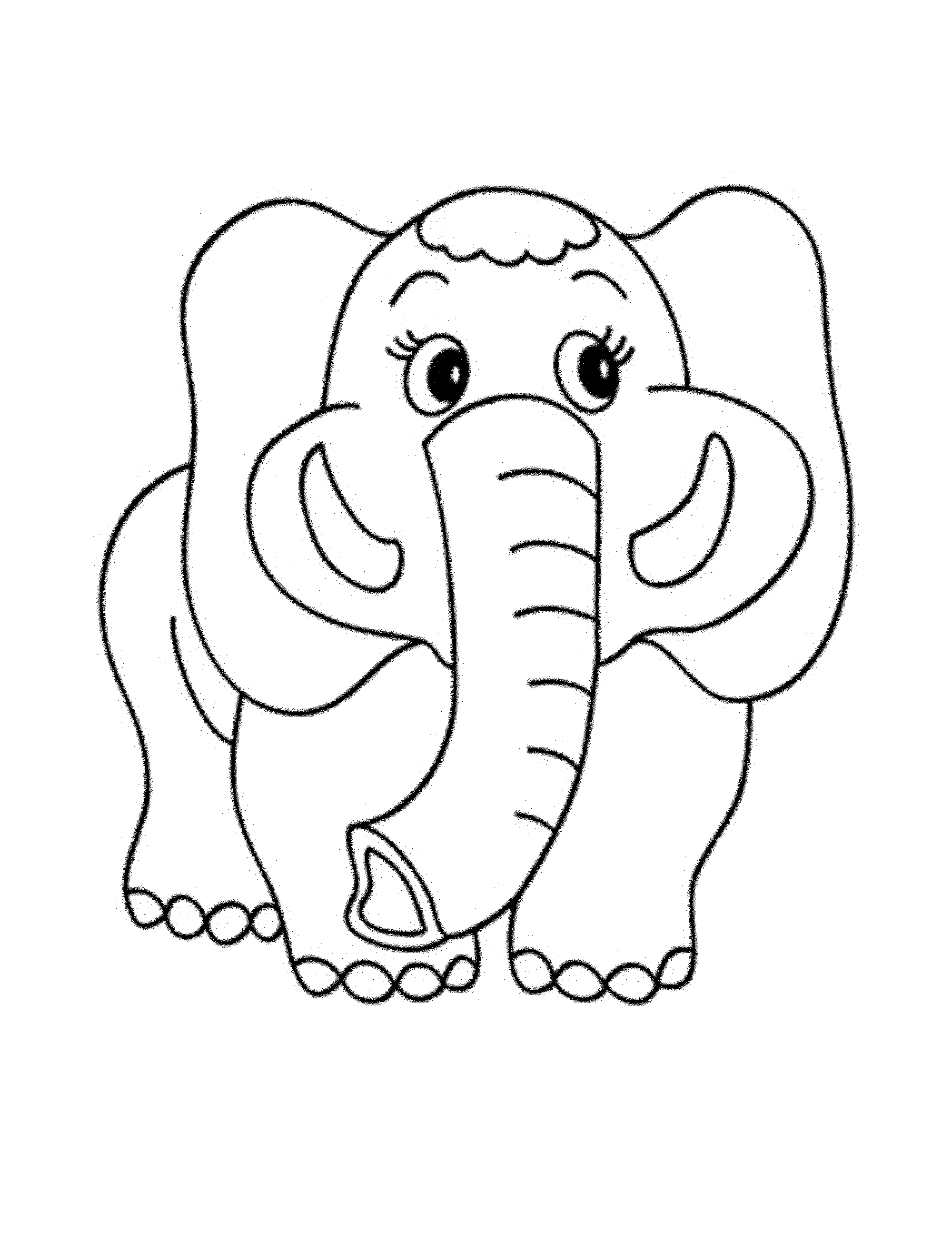 Elephant Coloring Pages Printable 7