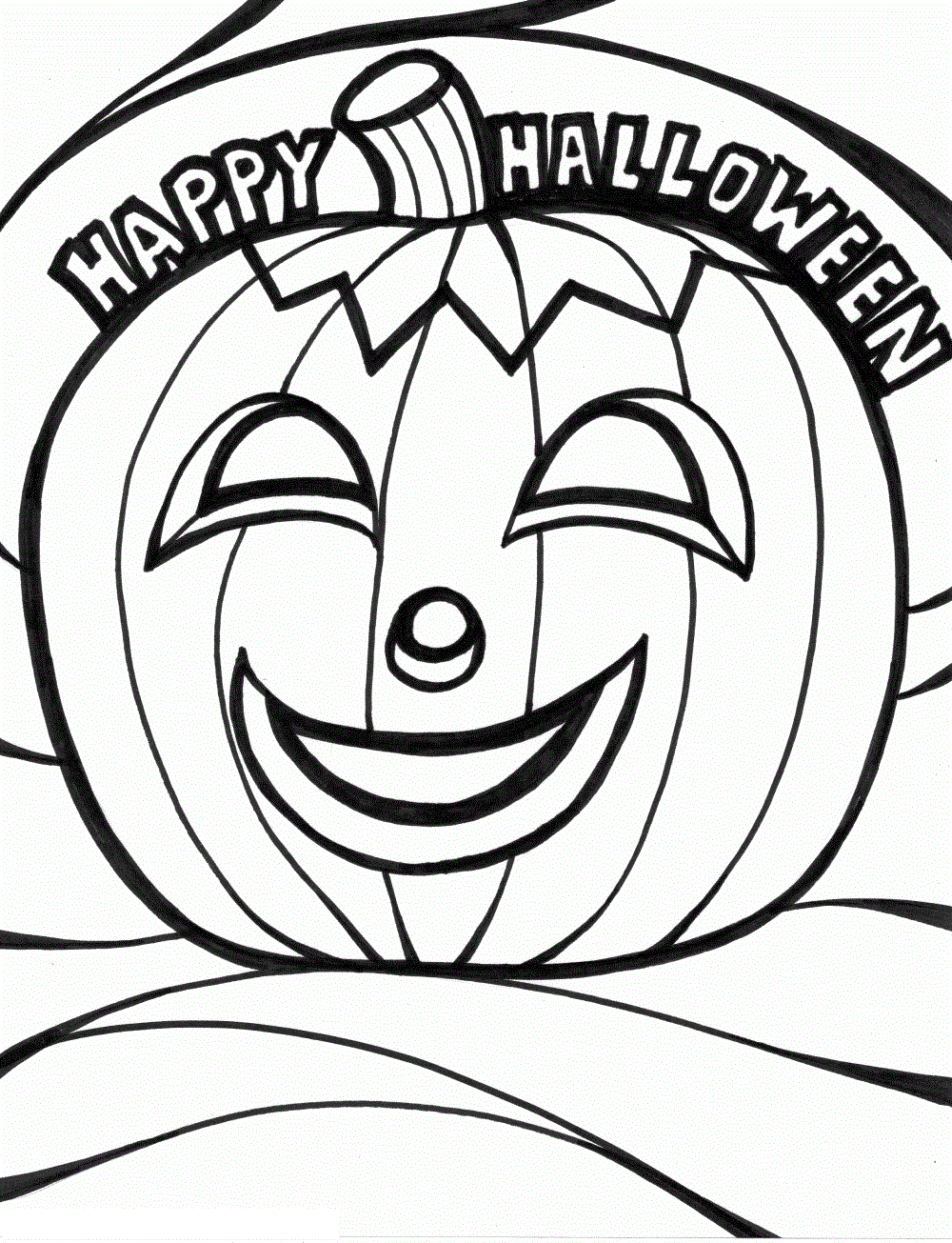 Halloween Coloring Pages Printable 1