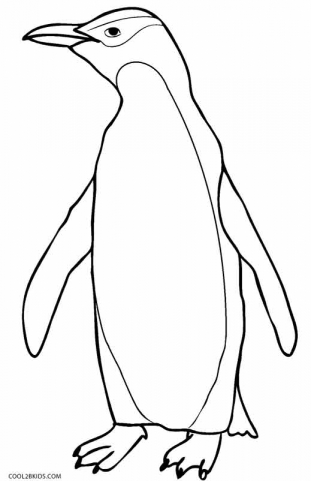 penguin coloring pages printable jpg