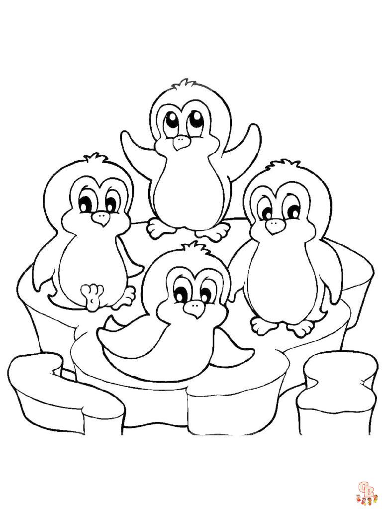 penguin coloring pages printable jpg