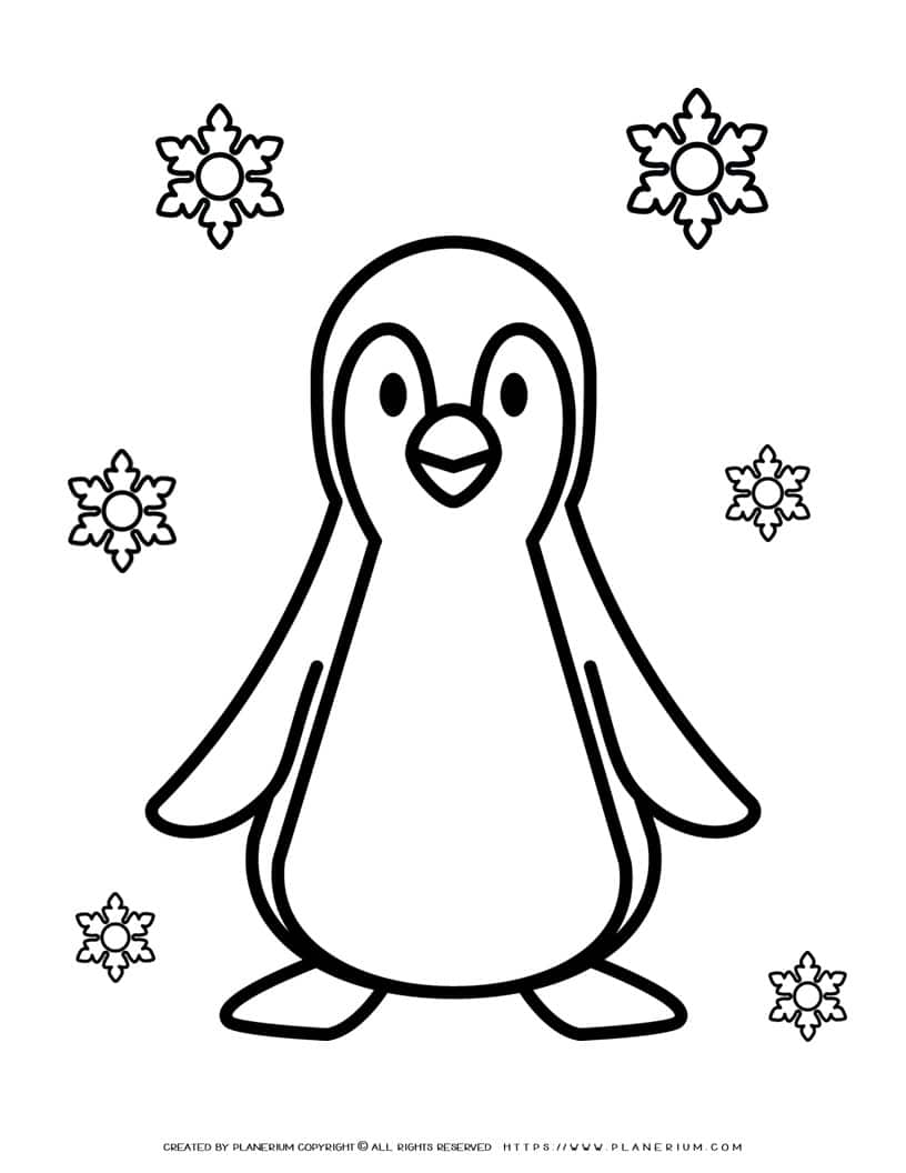 Penguin Coloring Pages Printable 22