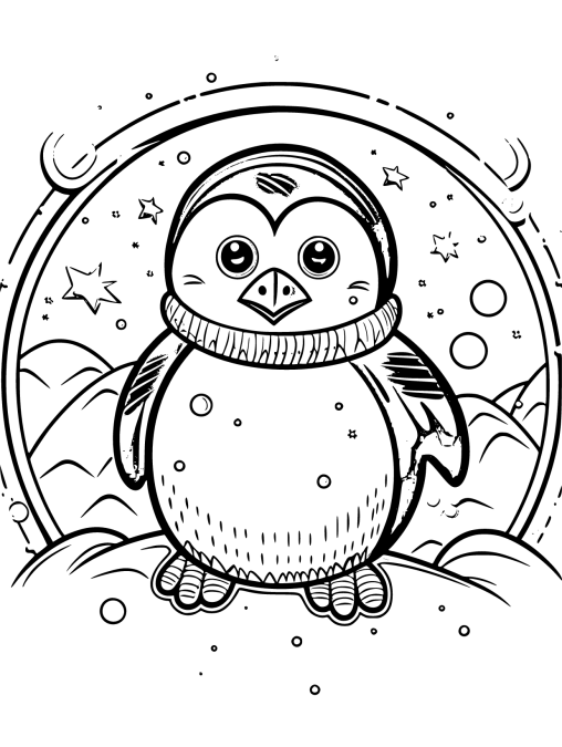 Penguin Coloring Pages Printable 23