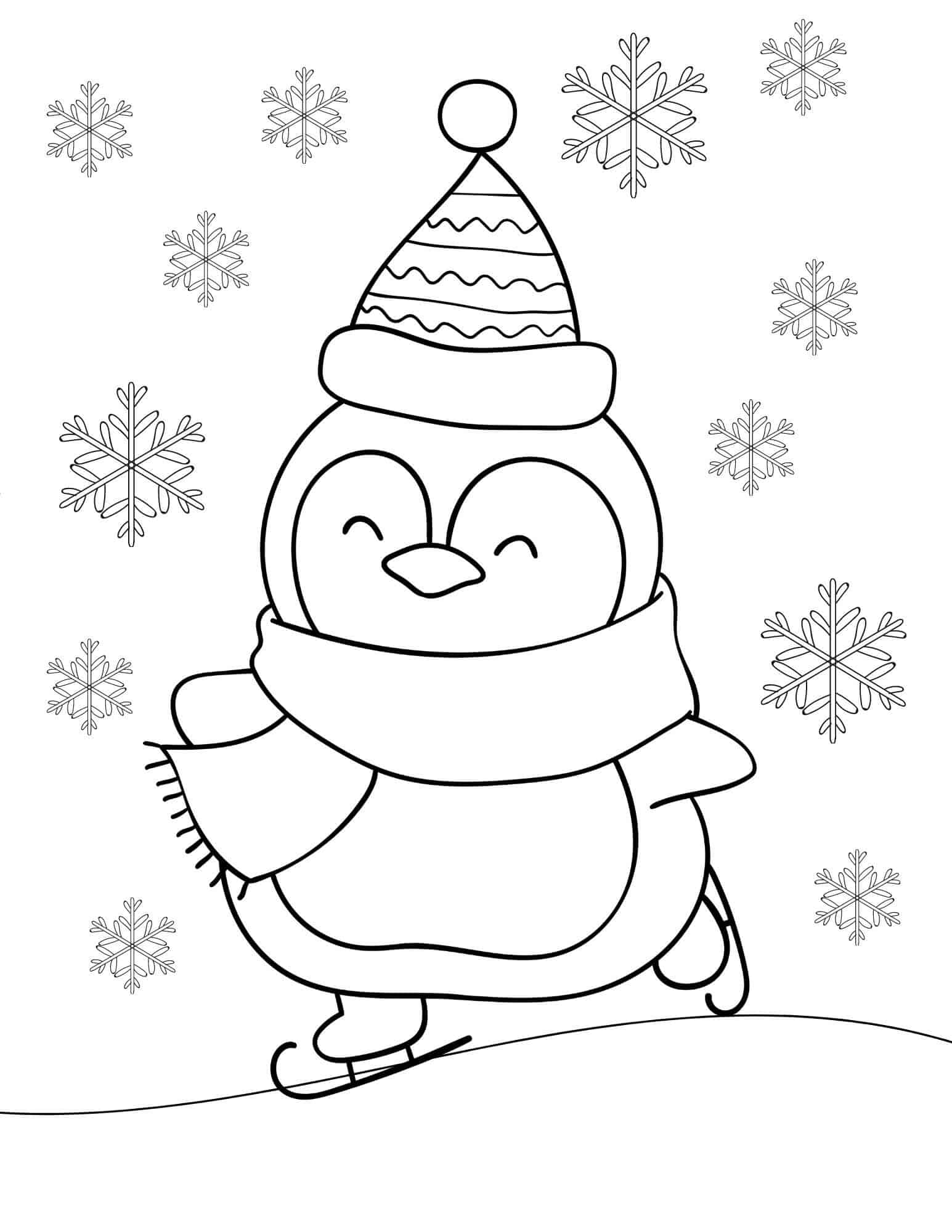 Penguin Coloring Pages Printable 25