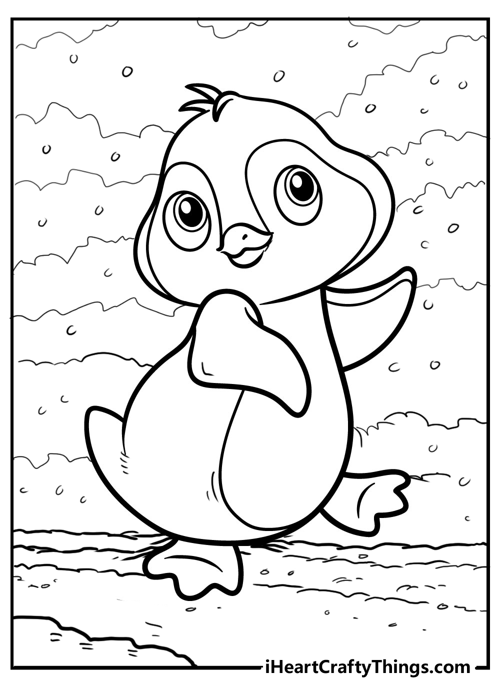 Penguin Coloring Pages Printable 27