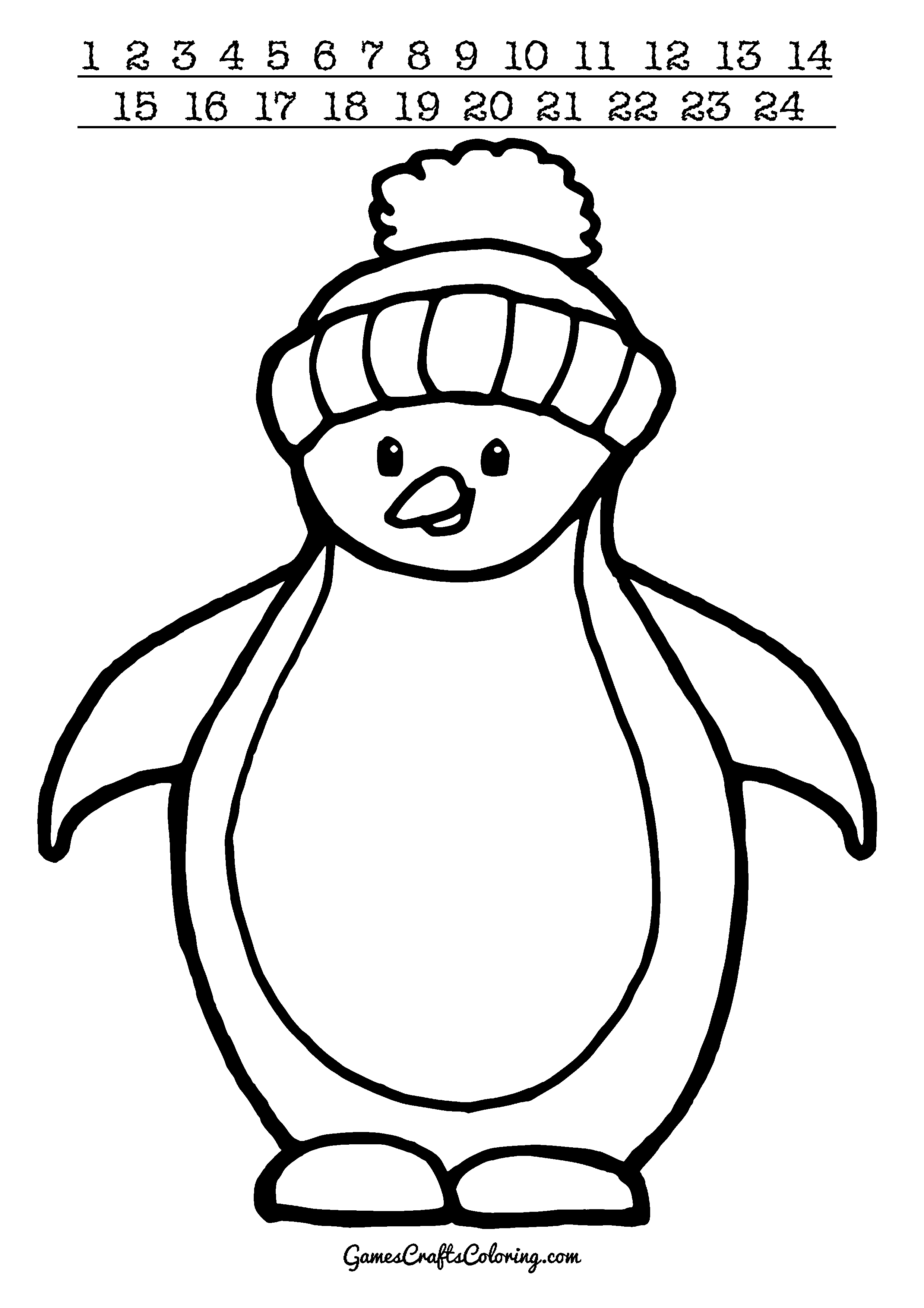 penguin coloring pages printable jpg