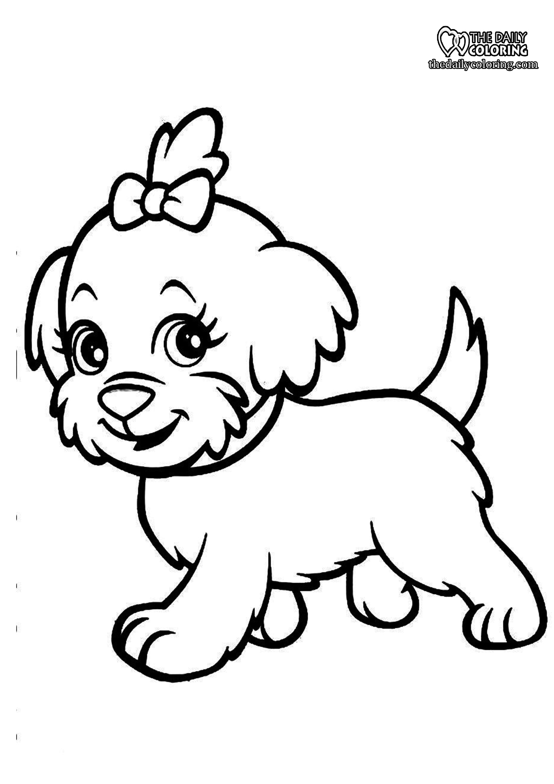 Puppy Coloring Pages Printable 29