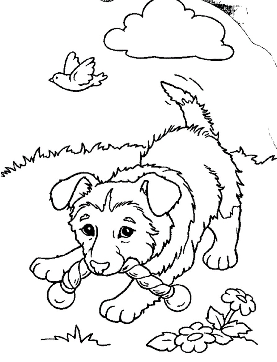 Puppy Coloring Pages Printable 30