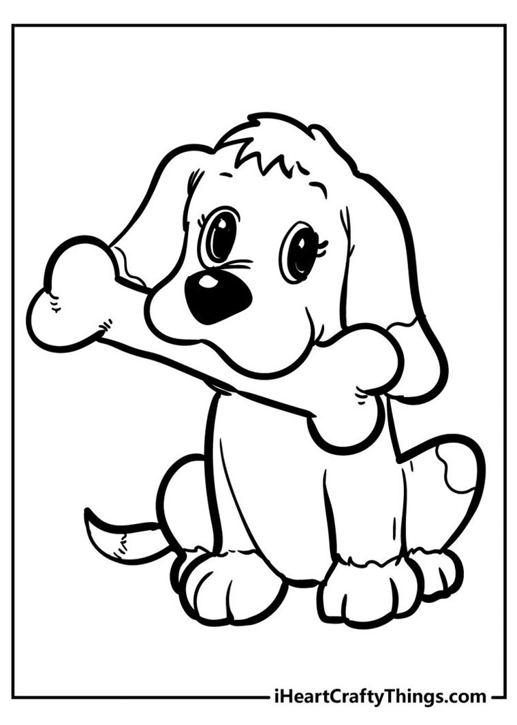 puppy coloring pages printable jpg