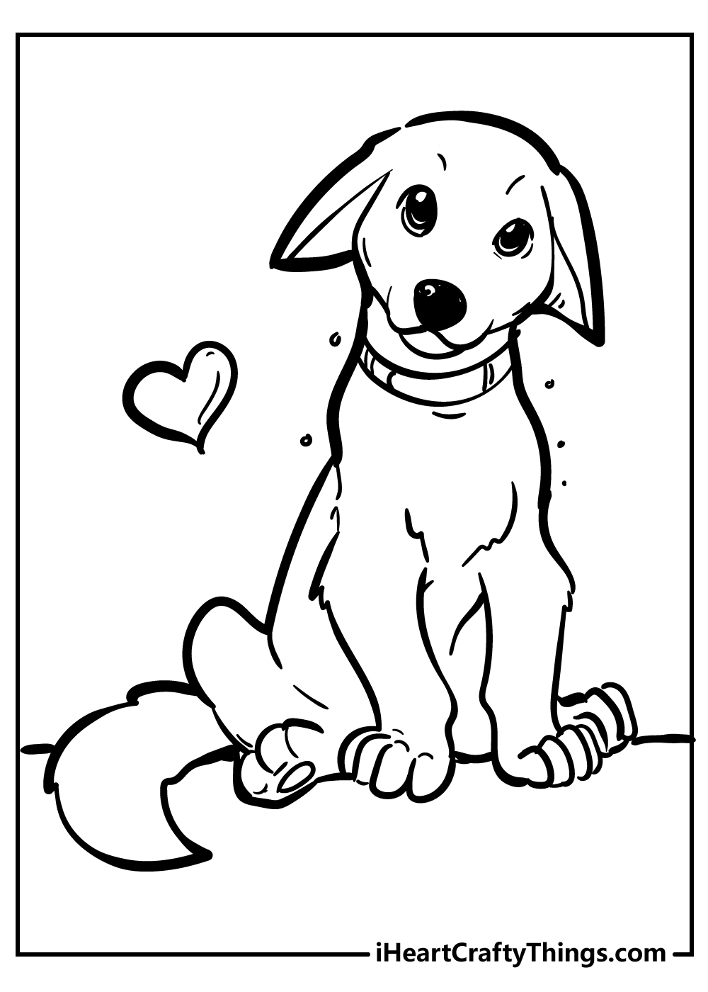 puppy coloring pages printable jpg