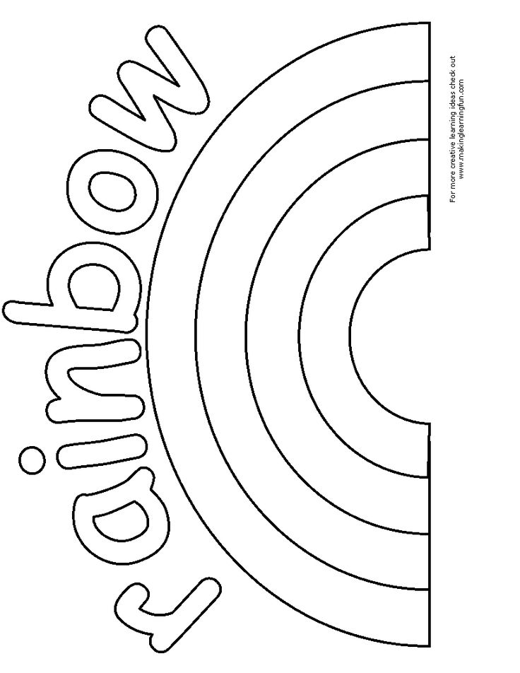 Rainbow Coloring Pages Printable 15