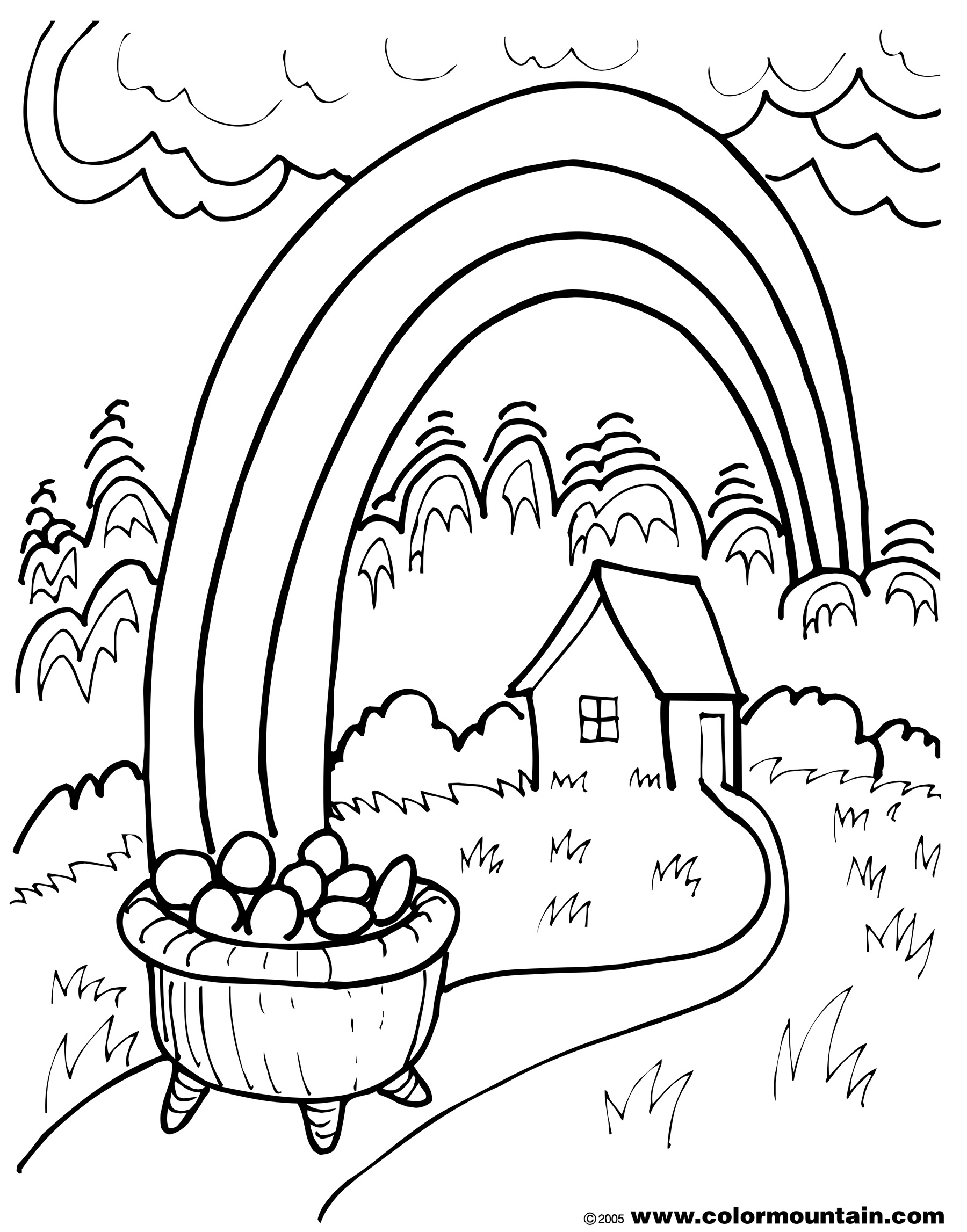 Rainbow Coloring Pages Printable 26