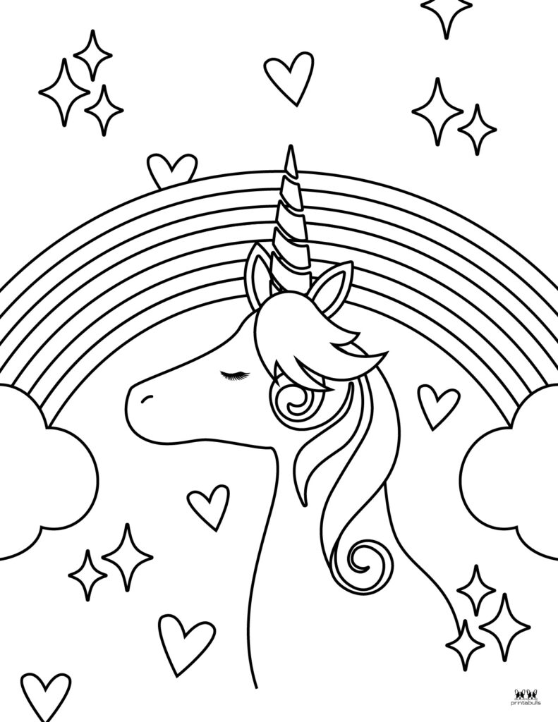 Rainbow Coloring Pages Printable 30