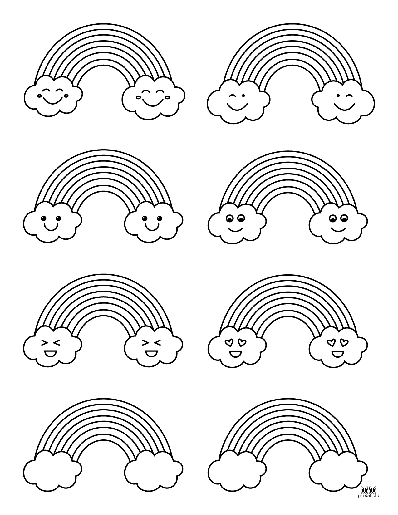 Rainbow Coloring Pages Printable 31