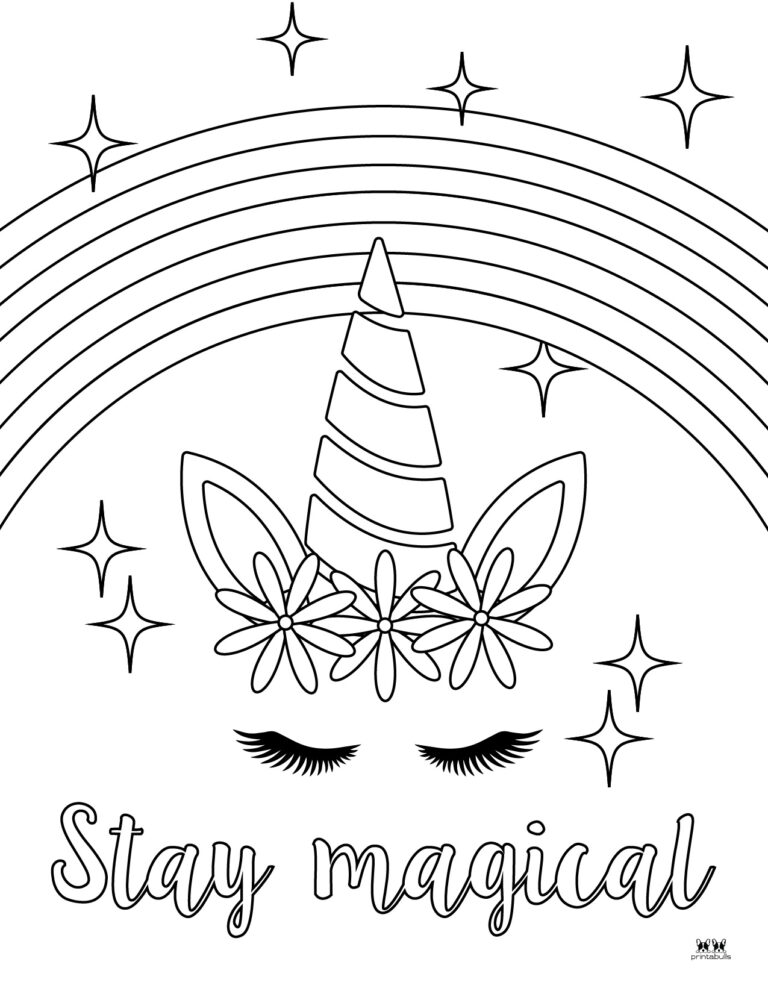 Rainbow Coloring Pages Printable 4