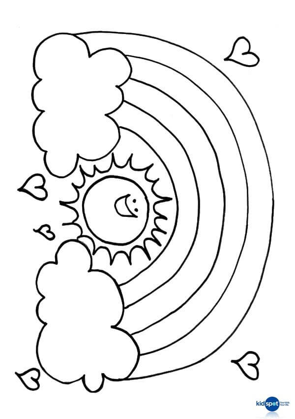 Rainbow Coloring Pages Printable 6