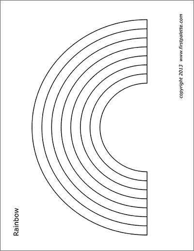 Rainbow Coloring Pages Printable 9