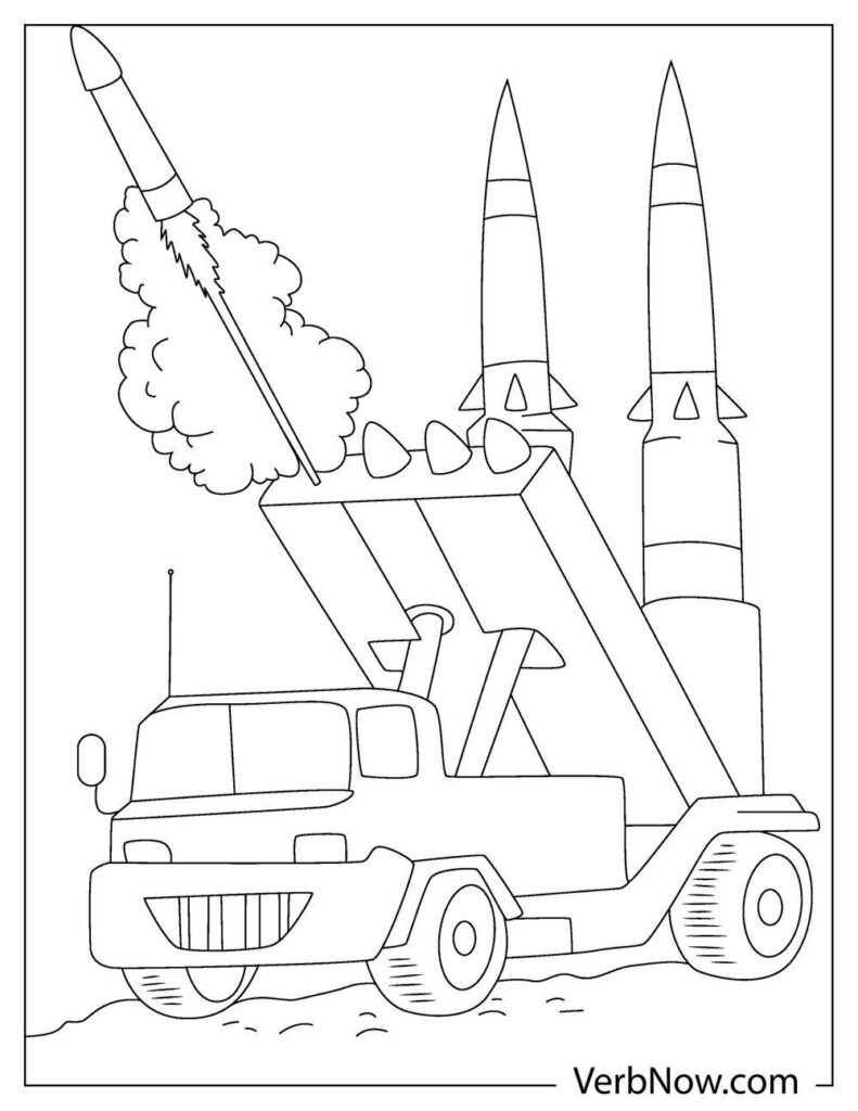 Rocketing Rocket Coloring Pages Printable 18