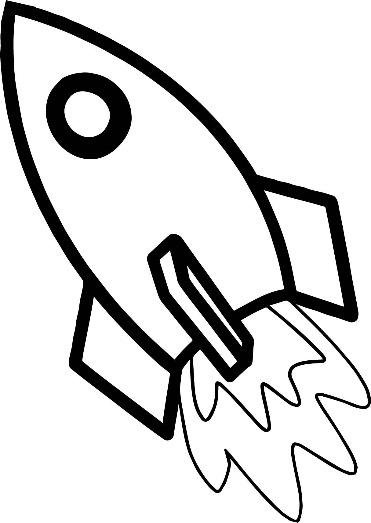 Rocketing Rocket Coloring Pages Printable 34