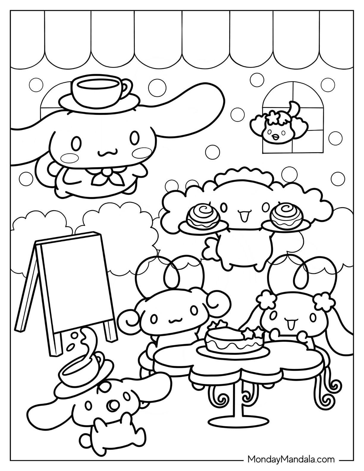 30 Cinnamoroll Coloring Pages Printable 12