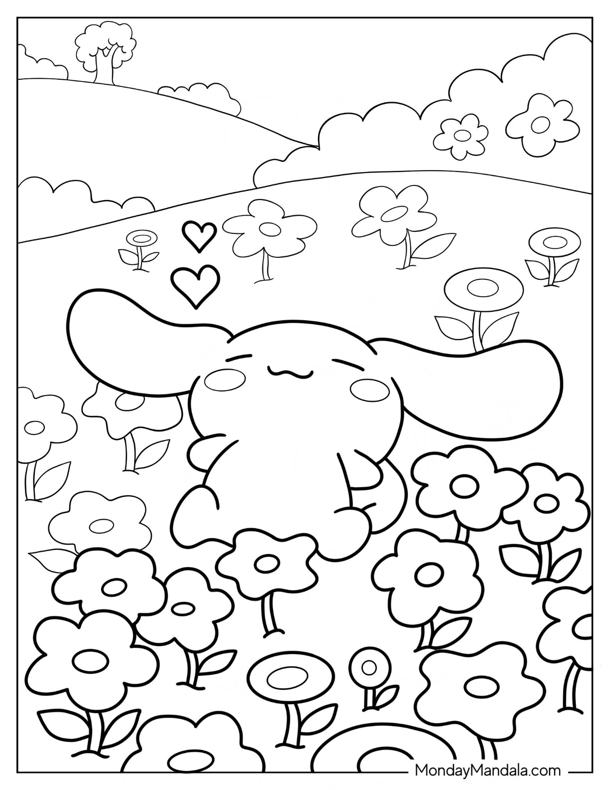 30 Cinnamoroll Coloring Pages Printable 16