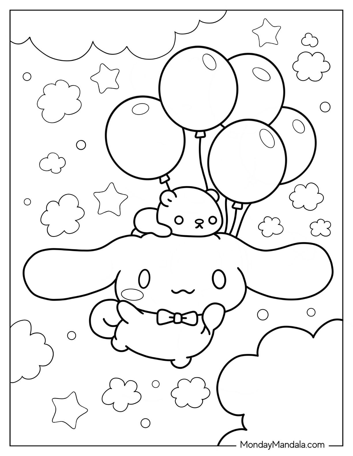 30 Cinnamoroll Coloring Pages Printable 18