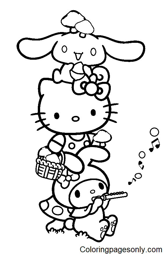 cinnamoroll coloring pages printable jpg