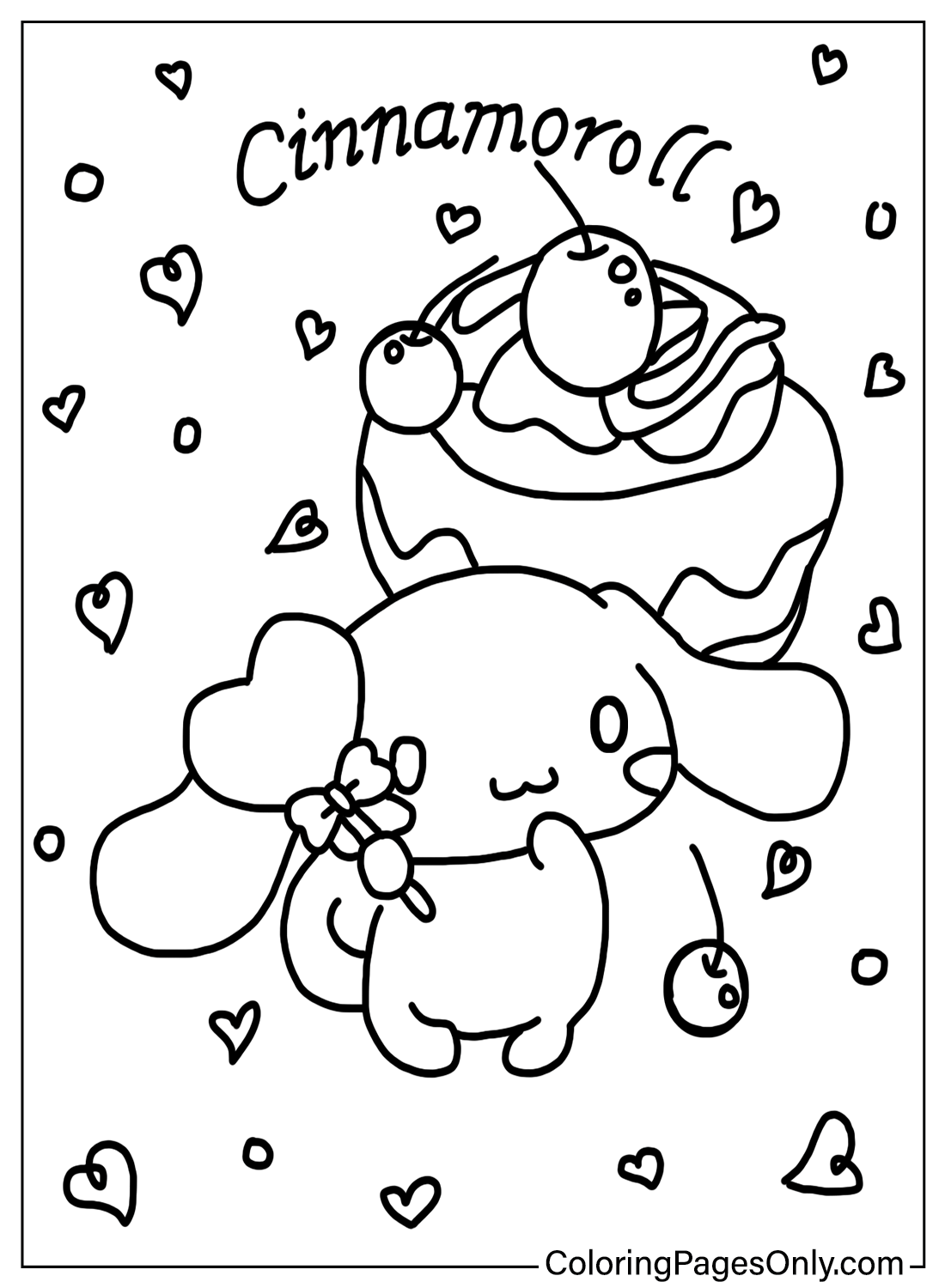 cinnamoroll coloring pages printable jpg