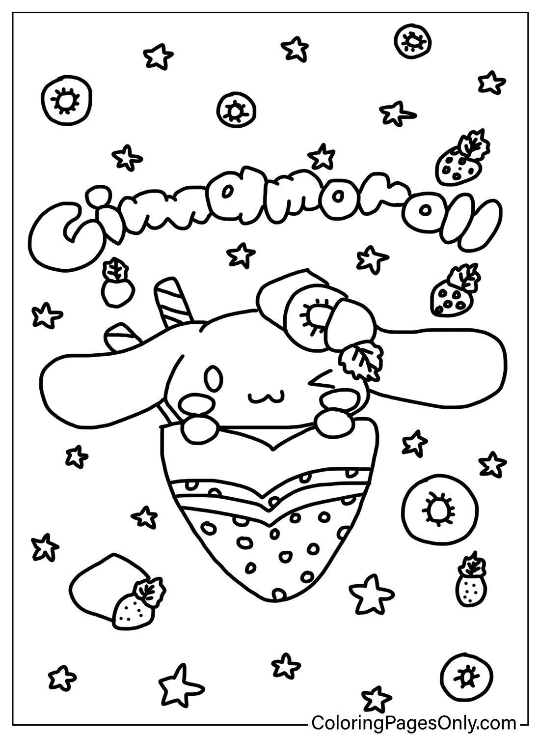 cinnamoroll coloring pages printable jpg