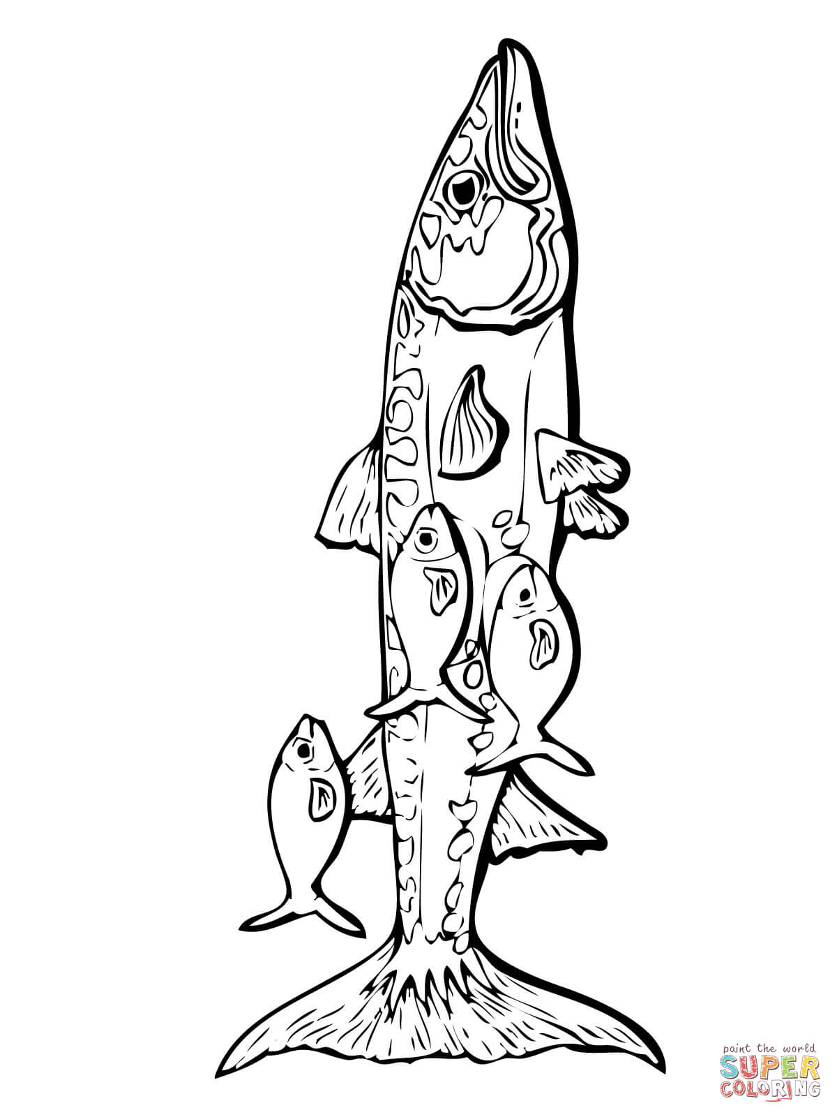 30 Ferocious Piranhas Coloring Pages Printable 21