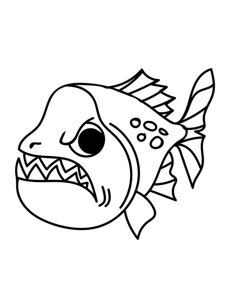 ferocious piranhas coloring pages printable jpg