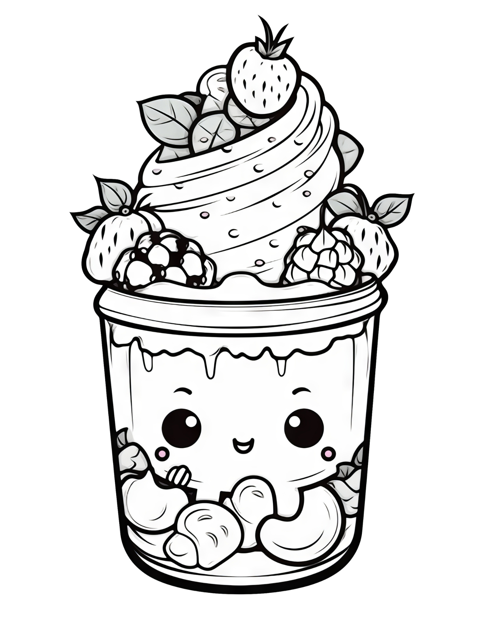 kawaii coloring pages printable jpg