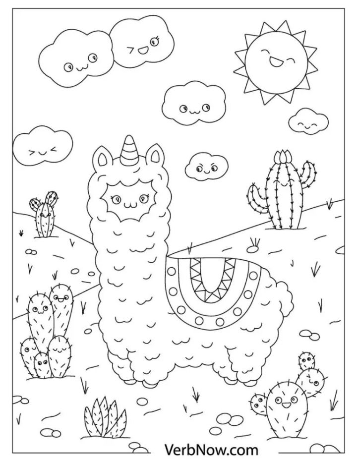 30 Kawaii Coloring Pages Printable 23