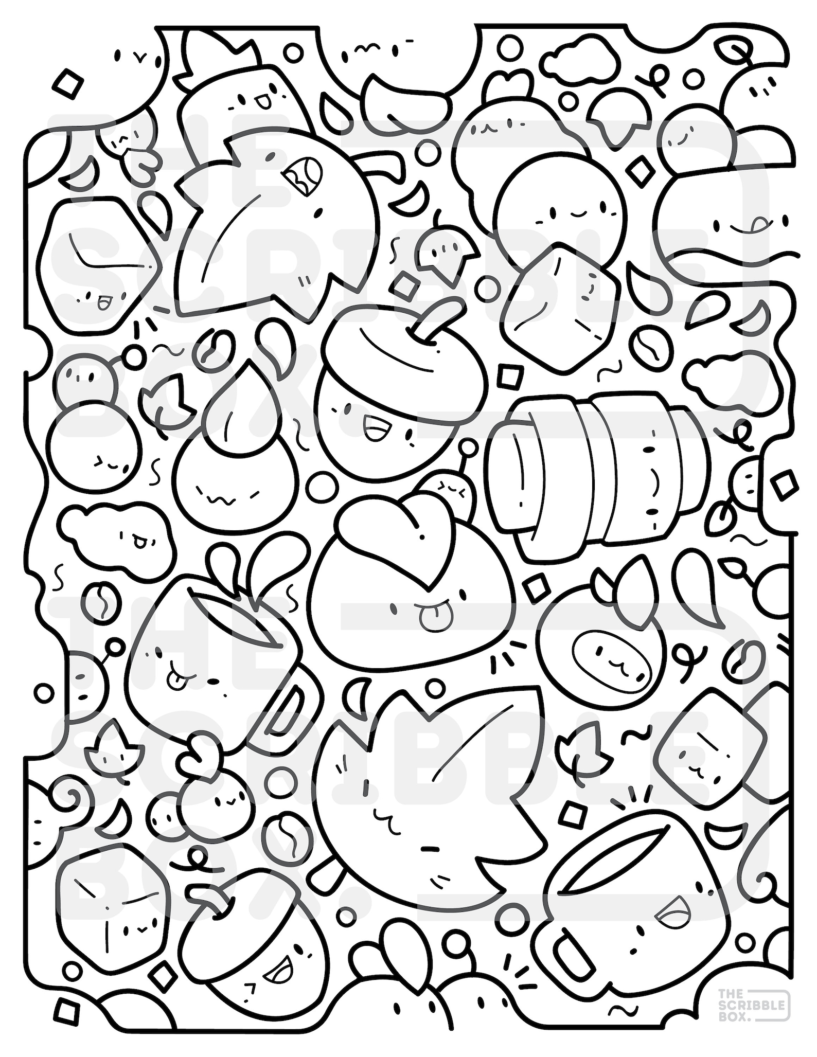 30 Kawaii Coloring Pages Printable 3