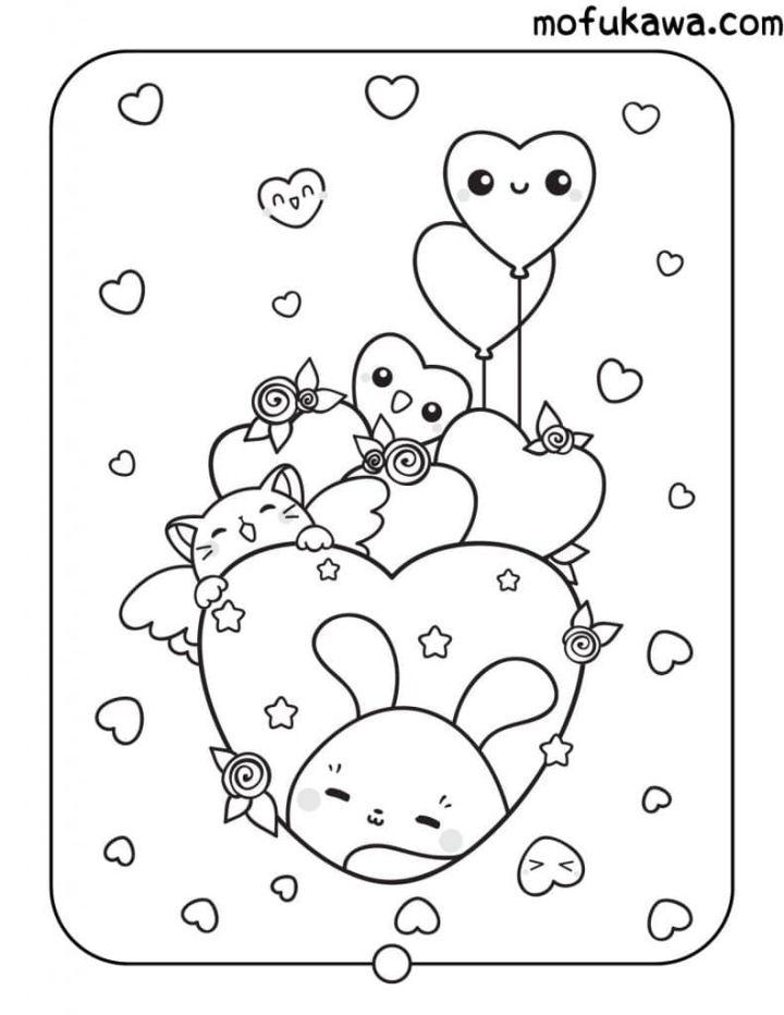 30 Kawaii Coloring Pages Printable 6