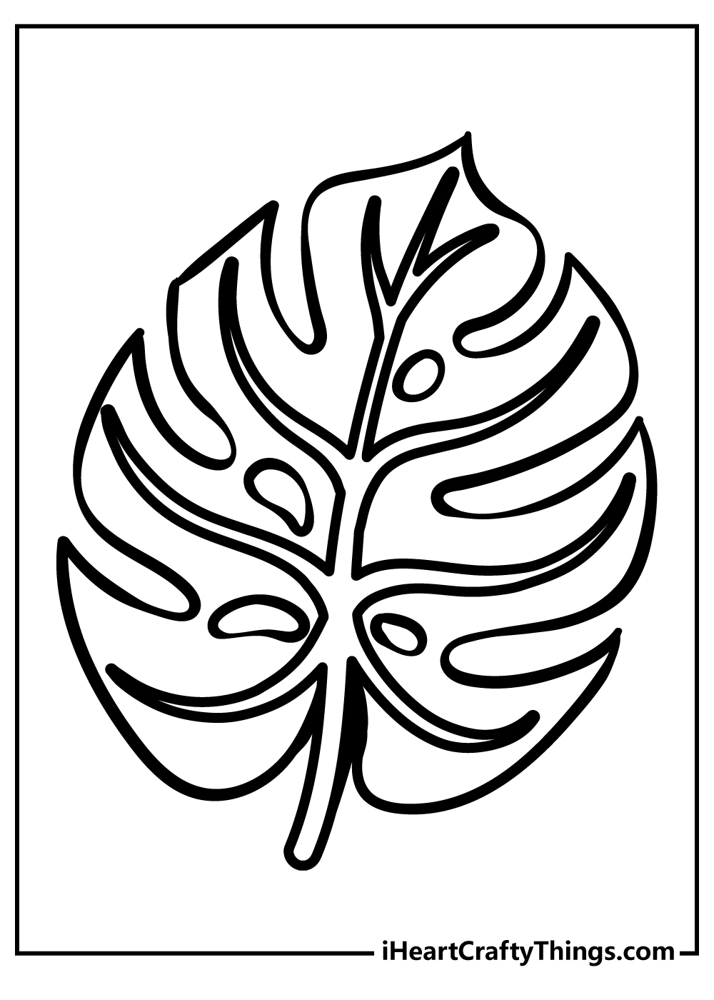 leaf coloring pages for kids printable jpg