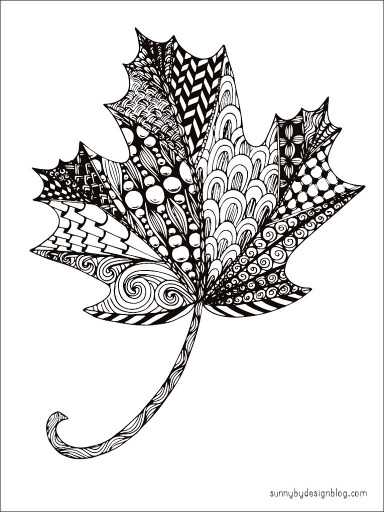 leaf coloring pages for kids printable jpg