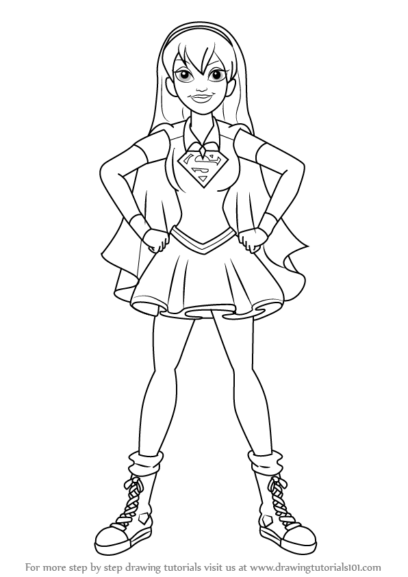 30 Supergirl Coloring Pages Printable 17