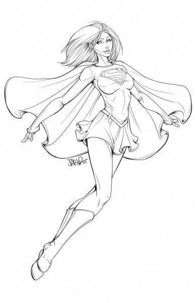 supergirl coloring pages printable jpg