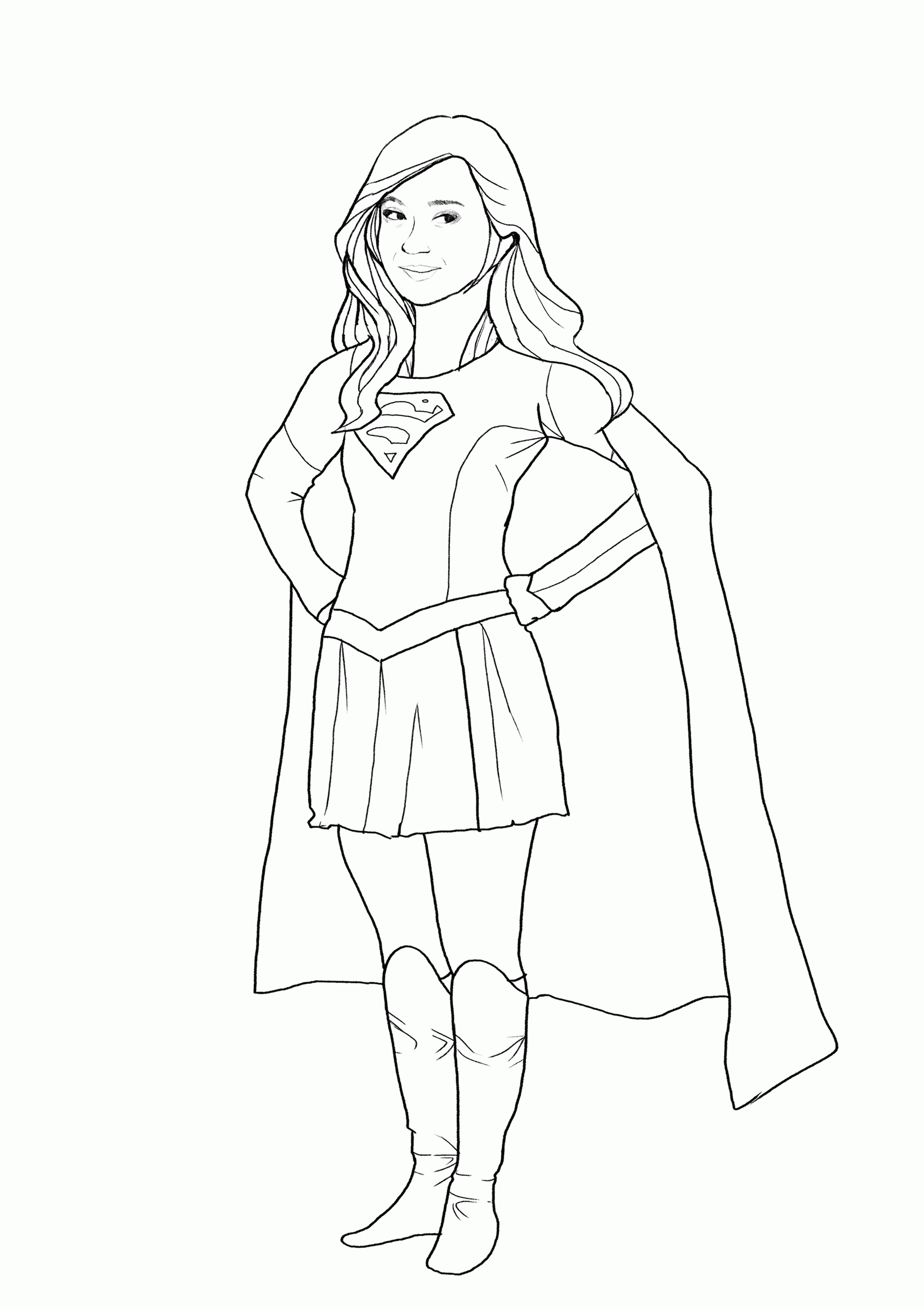 30 Supergirl Coloring Pages Printable 24