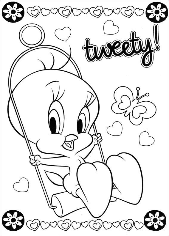 tweety coloring pages printable jpg