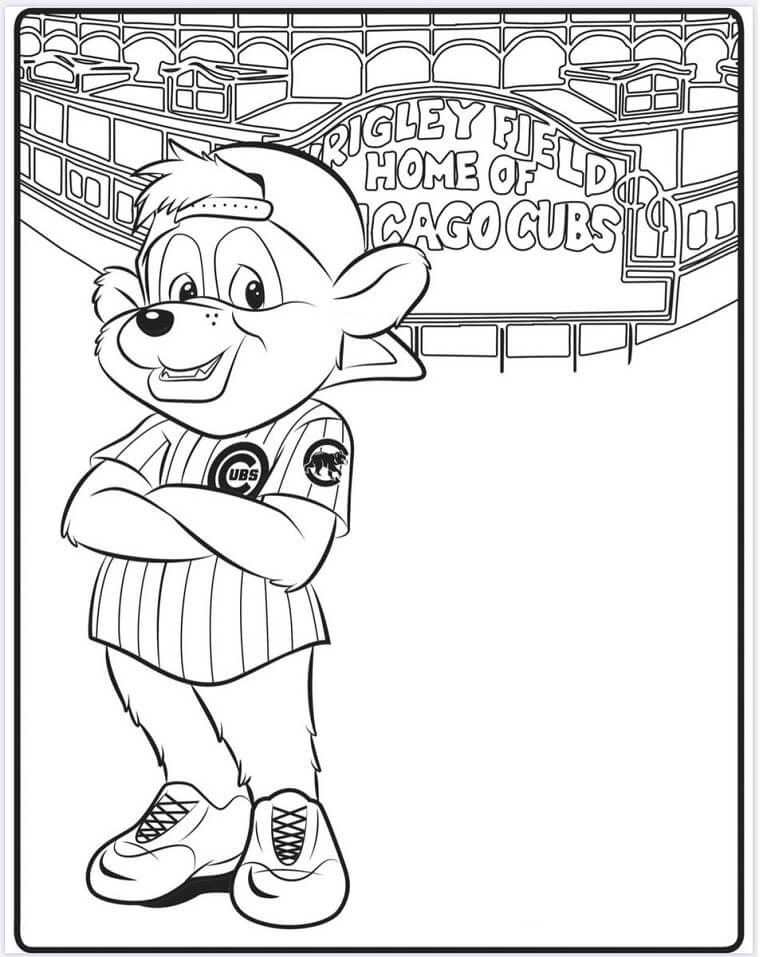 chicago cubs logo coloring pages printable jpg