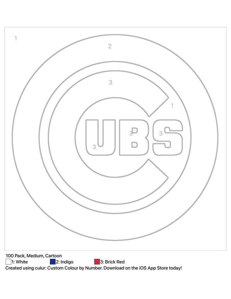 31 Chicago Cubs Logo Coloring Pages Printable 4